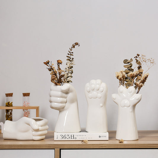 Simple Ceramic Vases Home Furnishings Living Room Flower Arrangements